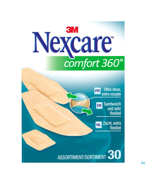 Nexcare 3m comfort strip 360 assorted 30