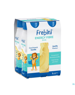 Frebini energy fibre drink enfants vanille 4x200ml