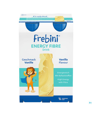 Frebini energy fibre drink enfants vanille 4x200ml