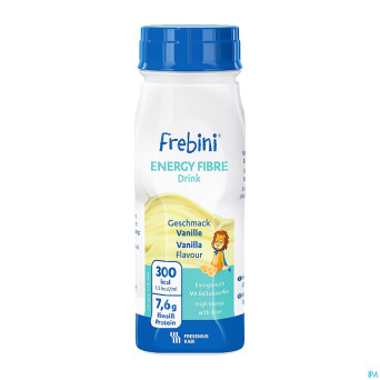 Frebini energy fibre drink enfants vanille 4x200ml