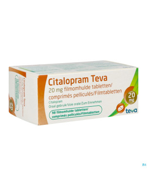 Citalopram teva comp pell. 98 x 20 mg