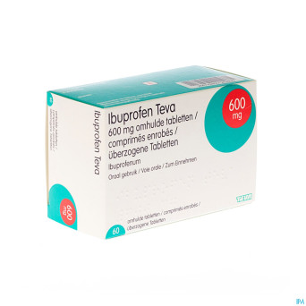 Ibuprofen teva comp enrob. 60 x 600 mg
