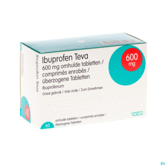 Ibuprofen teva comp enrob. 60 x 600 mg