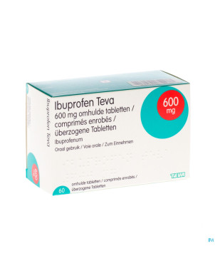 Ibuprofen teva comp enrob. 60 x 600 mg