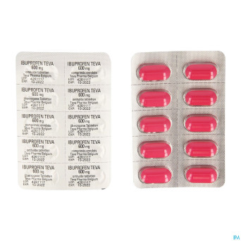 Ibuprofen teva comp enrob. 60 x 600 mg