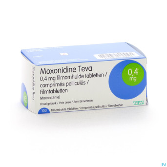 Moxonidine teva comp 100 x 0,4 mg