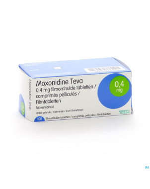 Moxonidine teva comp 100 x 0,4 mg