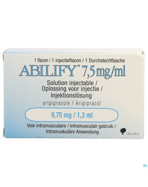 Abilify 7,5mg/ml sol inj. fl 1 9,75 mg(1,3 ml)