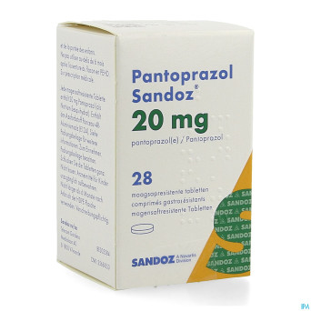 Pantoprazol 20mg sandoz gastro resist.comp 28 hdpe