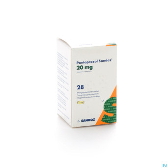 Pantoprazol 20mg sandoz gastro resist.comp 28 hdpe