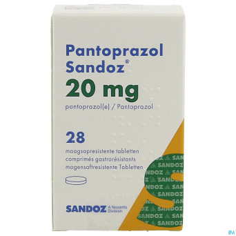 Pantoprazol 20mg sandoz gastro resist.comp 28 hdpe