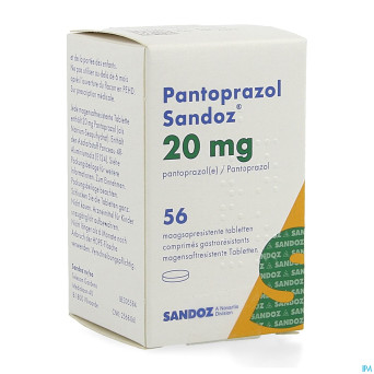 Pantoprazol 20mg sandoz gastro resist.comp 56 hdpe