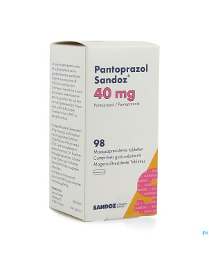 Pantoprazol 40mg sandoz gastro resist.comp 98 hdpe