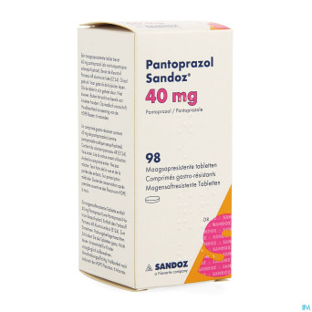 Pantoprazol 40mg sandoz gastro resist.comp 98 hdpe