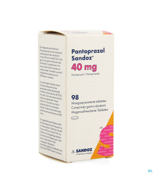 Pantoprazol 40mg sandoz gastro resist.comp 98 hdpe