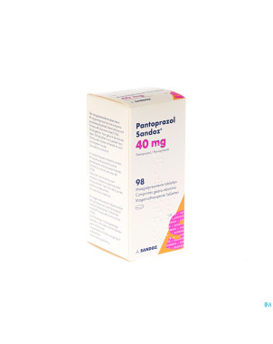 Pantoprazol 40mg sandoz gastro resist.comp 98 hdpe