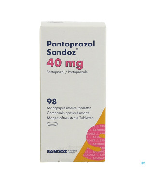 Pantoprazol 40mg sandoz gastro resist.comp 98 hdpe