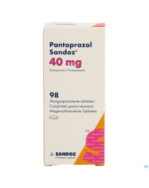Pantoprazol 40mg sandoz gastro resist.comp 98 hdpe