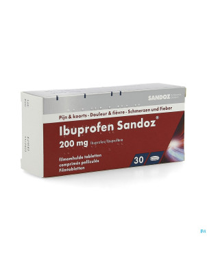 Ibuprofen sandoz 200mg comp pell 30