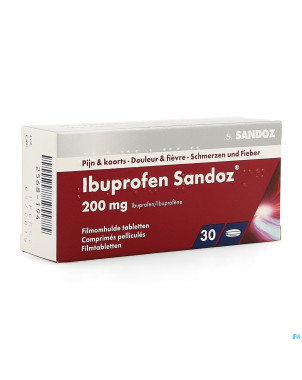 Ibuprofen sandoz 200mg comp pell 30