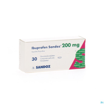Ibuprofen sandoz 200mg comp pell 30