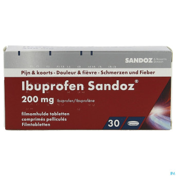 Ibuprofen sandoz 200mg comp pell 30