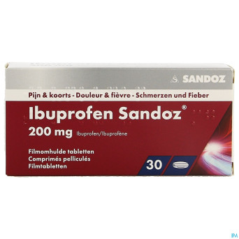 Ibuprofen sandoz 200mg comp pell 30