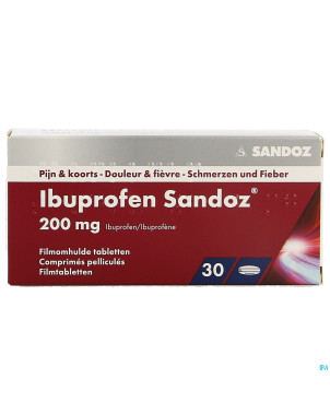 Ibuprofen sandoz 200mg comp pell 30