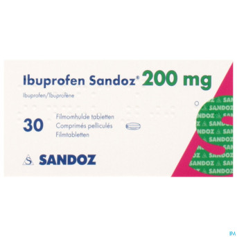 Ibuprofen sandoz 200mg comp pell 30