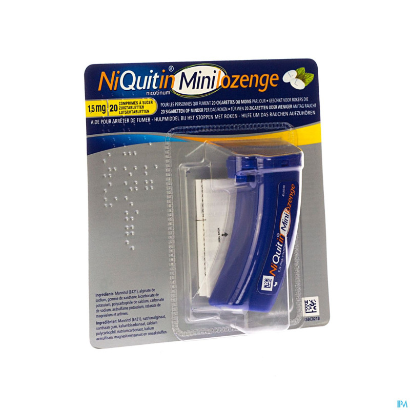 Niquitin 1,5 mg minilozenge comp a sucer 20