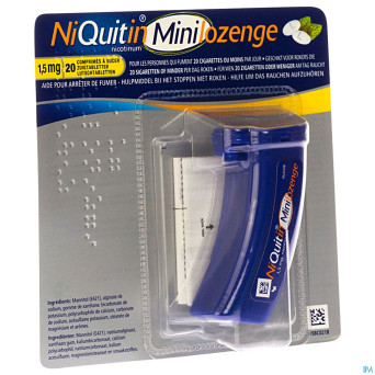 Niquitin 1,5 mg minilozenge comp a sucer 20