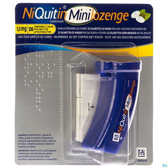 Niquitin 1,5 mg minilozenge comp a sucer 20