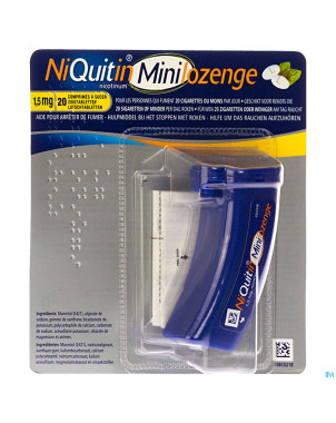 Niquitin 1,5 mg minilozenge comp a sucer 20