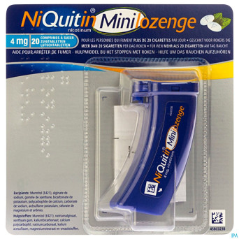 Niquitin 4,0 mg minilozenge comp a sucer 20