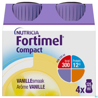 Fortimel compact vanille    4x125ml