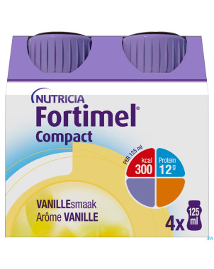 Fortimel compact vanille    4x125ml