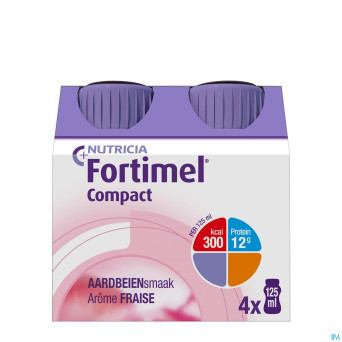 Fortimel compact fraise    4x125ml