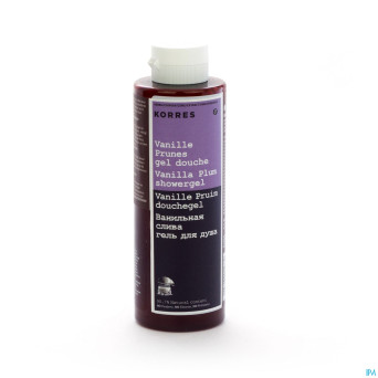 Korres kb gel douche vanille-prunes    250ml