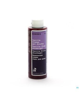 Korres kb gel douche vanille-prunes    250ml