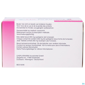 Seroquel xr 200 mg comp 100 x 200 mg