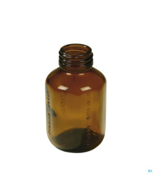 Flacon octagonale brun pp 28 -caps    100ml 64 aca