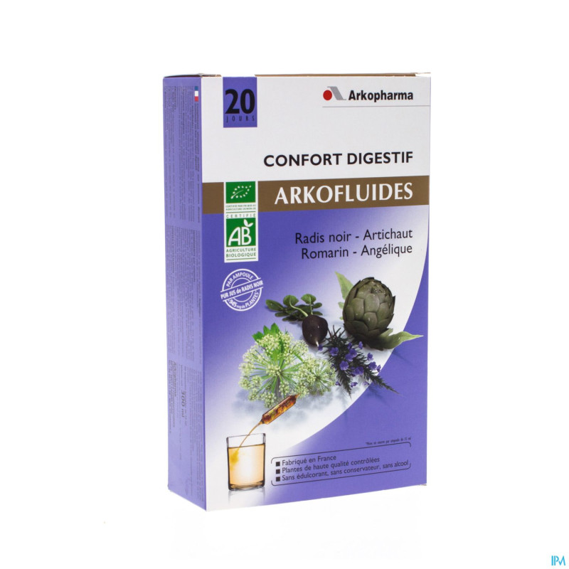Arkofluide digestion    amp 20x15ml cfr 3179652