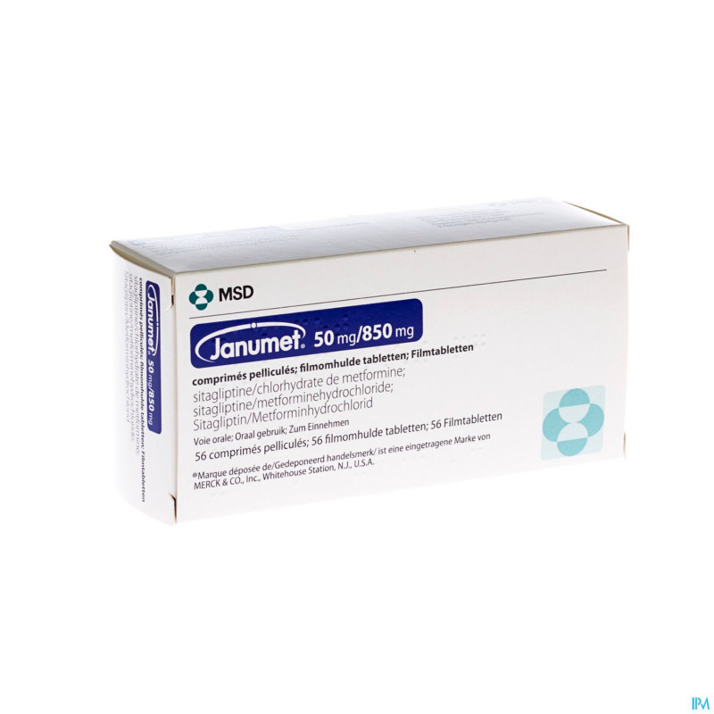 Janumet 50/850 mg comp pel  56