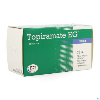 Topiramate eg 50mg comp pell 100x50mg