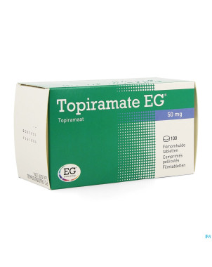 Topiramate eg 50mg comp pell 100x50mg