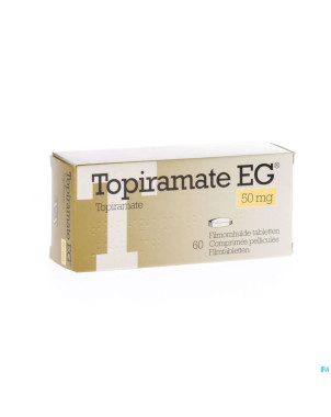 Topiramate eg  50 mg comp pell  60 x  50 mg