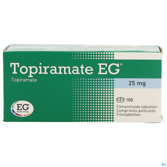 Topiramate eg 25mg comp pell 100x25mg