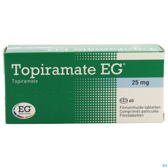 Topiramate eg 25mg comp pell  60x25mg