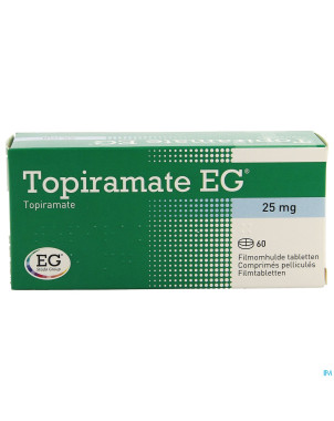 Topiramate eg 25mg comp pell  60x25mg