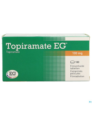 Topiramate eg 100mg comp pell 100x100mg